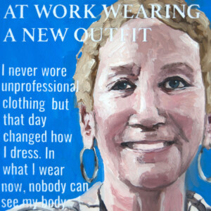 At Work Wearing a New Outfit